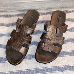 Brown leather sandals